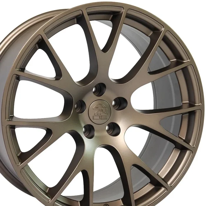 22″ Replica Wheel DG69 Fits Dodge RAM Hellcat Rim 22×10 Bronze Wheel