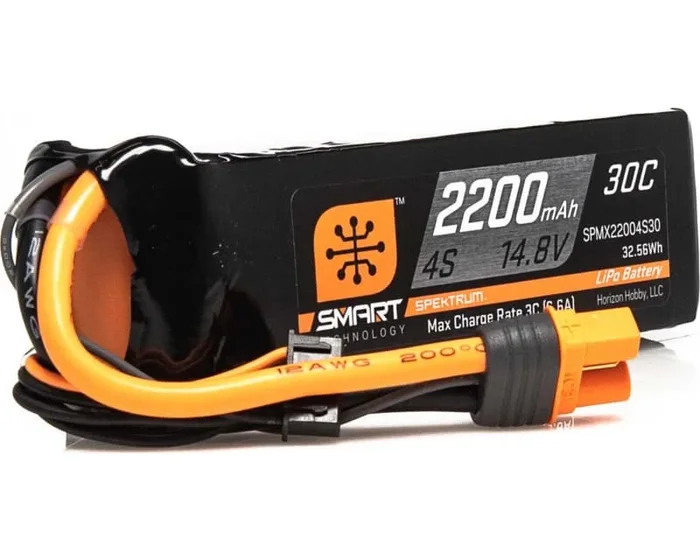 2200mah 4s 14.8v Smart LiPo 30c; Ic3