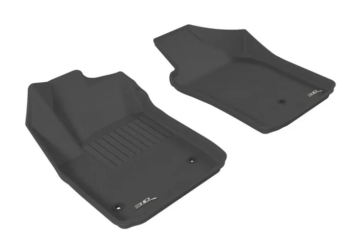 3D MAXpider 2012-2019 Fiat 500/500E Kagu 1st Row Floormat – Black4.5 lb