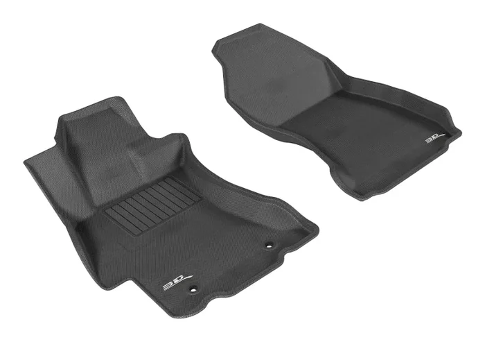 3D MAXpider 2012-2019 Subaru Impreza/XV Crosstrek/WRX/Sti Kagu 1st Row Floormat – Black4.4 lb