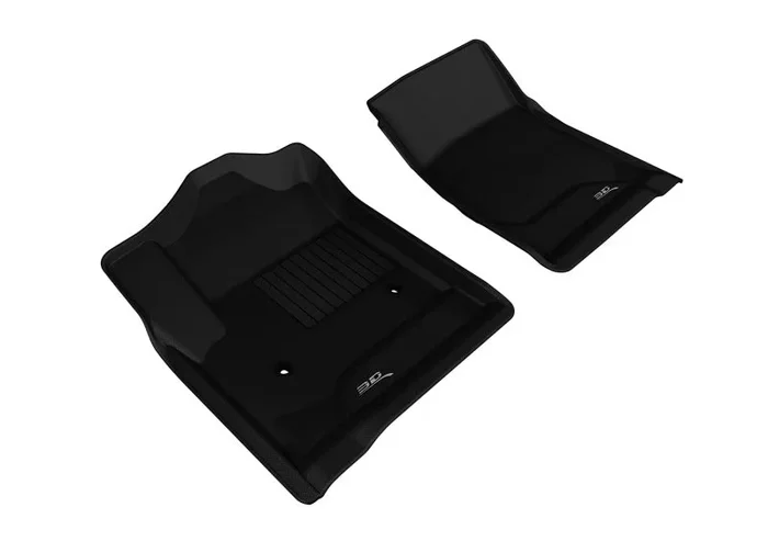 3D MAXpider 2014-2018 Chevrolet/GMC Silverado/Sierra Regular Cab Kagu 1st Row Floormat – Black