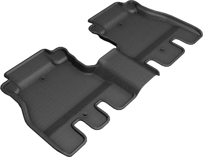 3D MAXpider 2018-2020 Jeep Wrangler JL Unlimited Kagu 2nd Row Floormats – Black