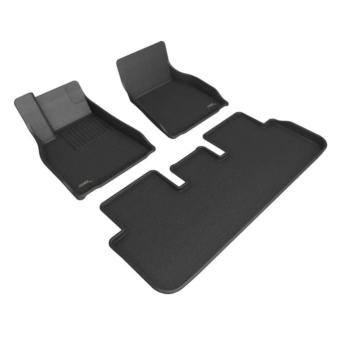 3D MAXpider 21-22 Tesla Model S Kagu 1st & 2nd Row Floormats – Black7.4 lb