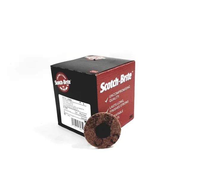 3M 07485 Scotch-Brite Roloc Surface Conditioning Disc, Brown, Coarse, TR, 3 in, 25/Box
