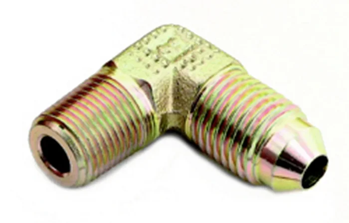 A-1 Products 90 Male Elbow #3 to 1/8 NPT Steel Fitting