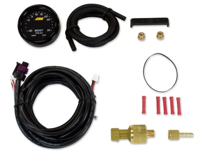 Aem Electronics X-Series Boost Pressure Gauge -30inHg-35psi