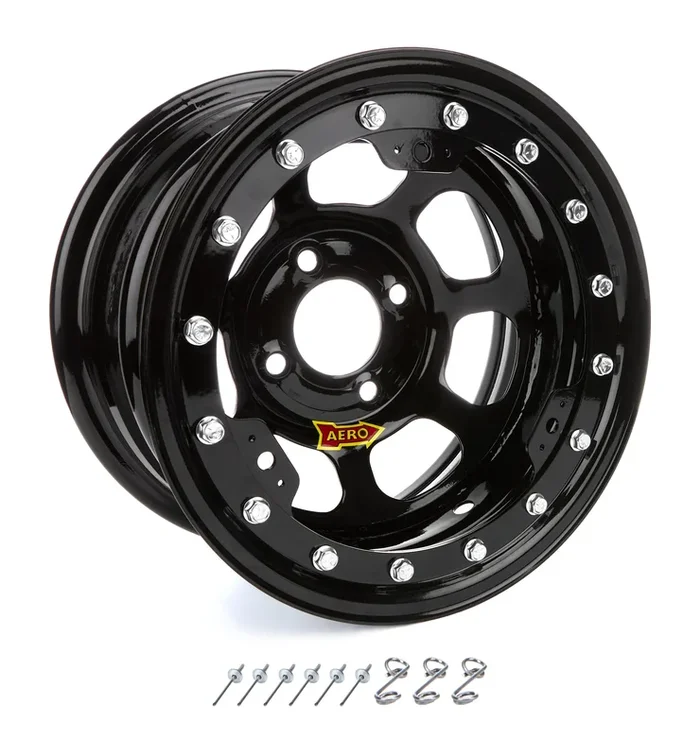Aero Race Wheels 13×8 2in. 4.50 Black Beadlock Wheel
