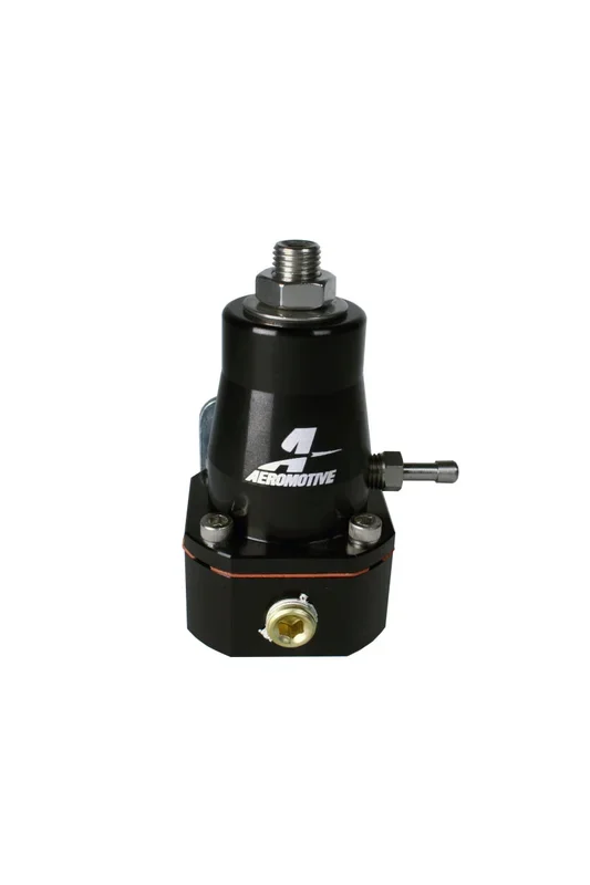Aeromotive Adjustable Regulator Billet EFI Bypass – (2) -6 Inlets/(1) -6 Return – Black