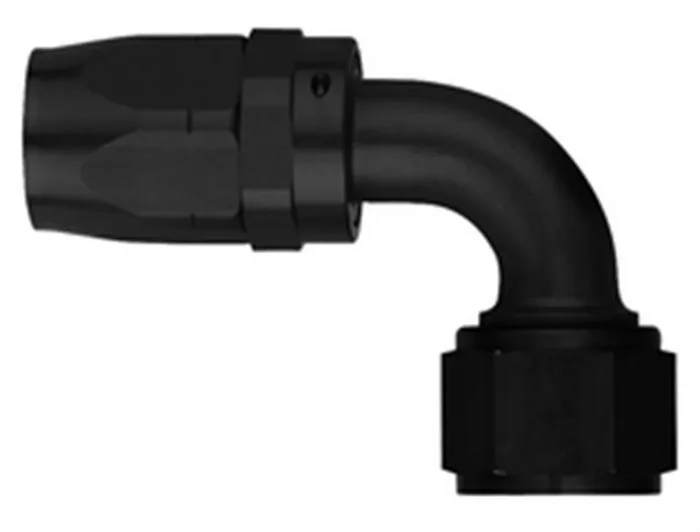 Aeroquip #12 90 Deg Hose End Black