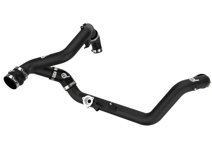 aFe Bladerunner 2-1/4 IN Aluminum Hot Charge Pipe Black 20-23 Ford Explorer/Explorer ST – Black
