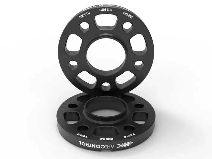 aFe CONTROL Billet Aluminum Wheel Spacers 5×112 CB66.6 18mm – Toyota GR Supra/BMW G-Series2.6 lb