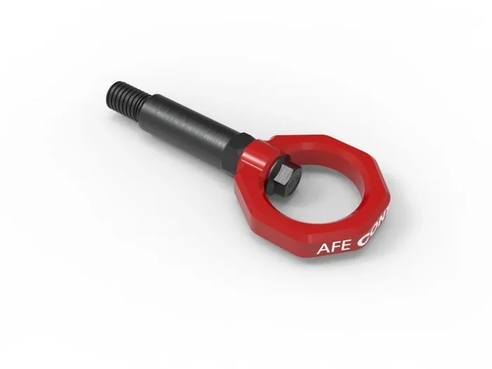 aFe Control Front Tow Hook Red 20-21 Toyota GR Supra (A90)2.4 lb
