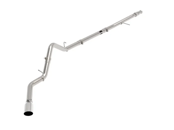 aFe Large Bore-HD 3in 409SS DPF-Back 20-21 GM Trucks L6-3.0L (td) LM2 – Polished Tip