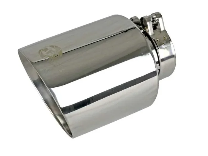 aFe MACH Force-Xp 2-1/2in 304 SS Clamp-On Exhaust Tip 2.5in In / 4.5in Out / 7in.L – Polished