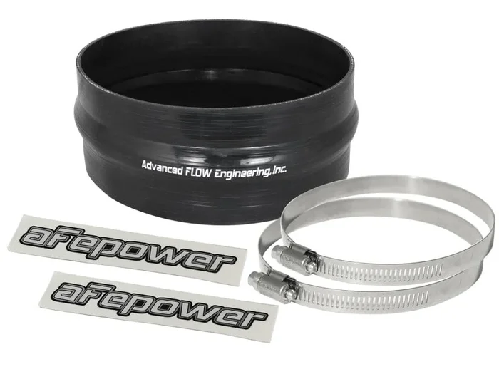 aFe Magnum FORCE CAI Univ. Silicone Coupling Kit (6-1/4in. ID / 2-3/4in. L) Straight w/Hump – Black