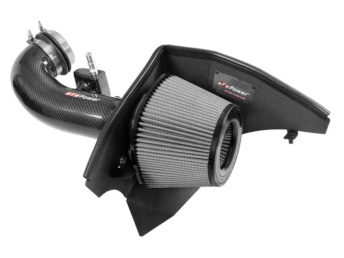 aFe Track Series Carbon Fiber Pro Dry S AIS – 16-19 Chevrolet Camaro SS V8-6.2L