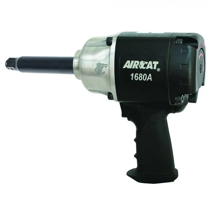 AIRCAT ACA-1680A6 3/4″ Impact Wrench, 6″ Extended Anvil, 1,400 ft-lbs Max Torque