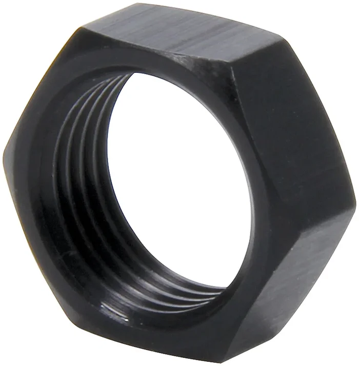Allstar Performance 3/4-16 LH Alum Jam Nuts Thin O.D. Black 50pk