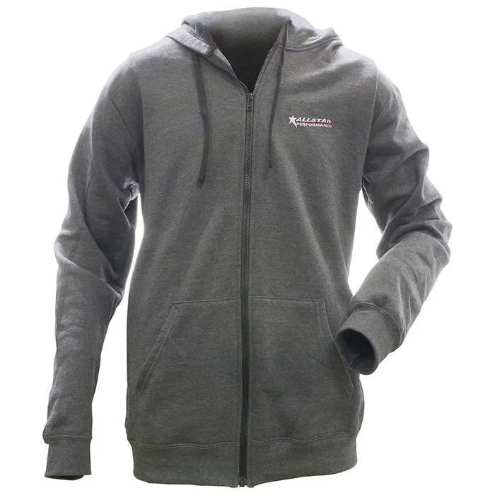 Allstar Performance Allstar Full Zip Hooded Sweatshirt Charcoal XXL