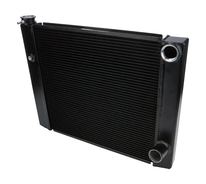 Allstar Performance Dual Pass Radiator 19×28 1 Row Lightweight Black