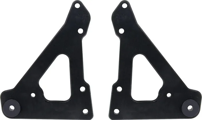 Allstar Performance Front Engine Plate 2pc w/ Bushings Black