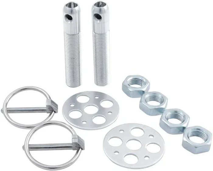 Allstar Performance LW Alum Hood Pin Kit 1/2in Silver