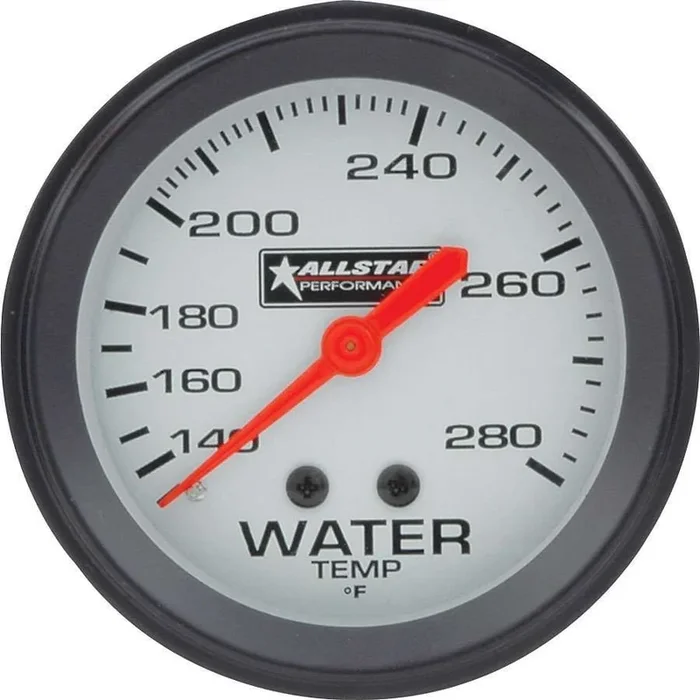 Allstar Performance Water Temp Gauge 140-280F 2-5/8in