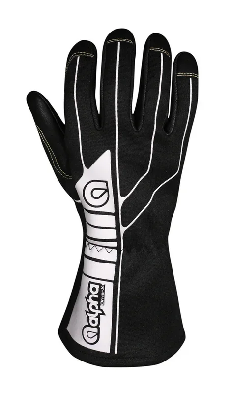 Alpha Gloves Glove Driver X Black XX-Large SFI 3.3/1