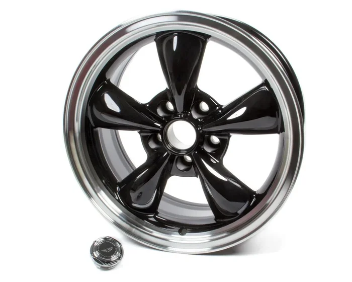American Racing Wheels 17×8 Torq Thrust M Wheel Gloss Black Machined Lip