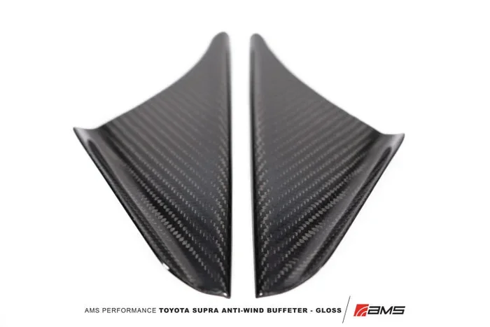 AMS Performance 2020+ Toyota GR Supra Anti-Wind Buffeting Kit – Gloss Carbon0.8 lb