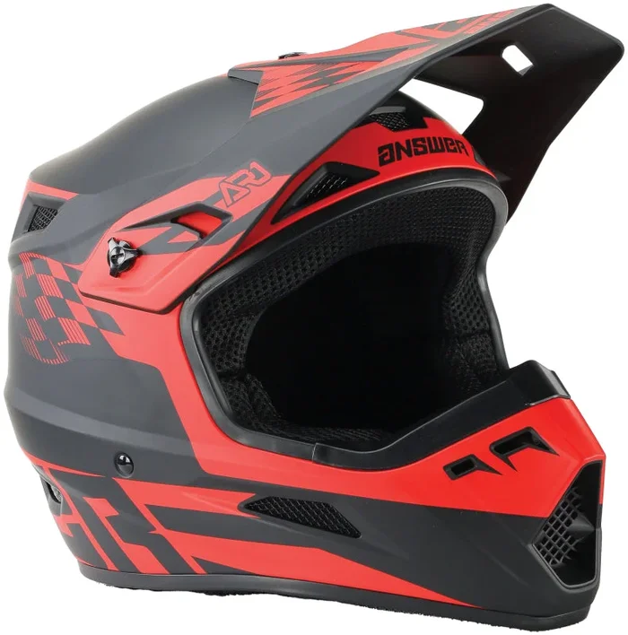 Answer AR1 Sweep Helmet Black/Red – XL5.0 lb