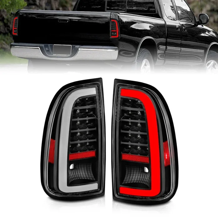 ANZO 00-06 Toyota Tundra LED Taillights w/ Light Bar Black Housing Clear Lens5.8 lb