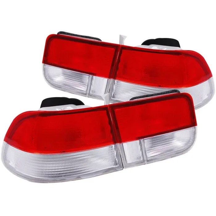 ANZO 1996-2000 Honda Civic Taillights Red/Clear – OEM 4pc6.6 lb