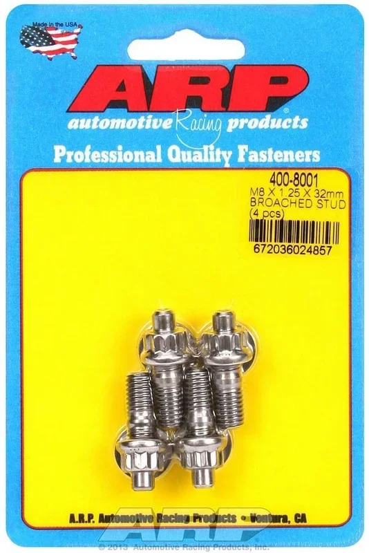 Arp S/S Stud Kit – (4) M8 x 1.25in x 32mm