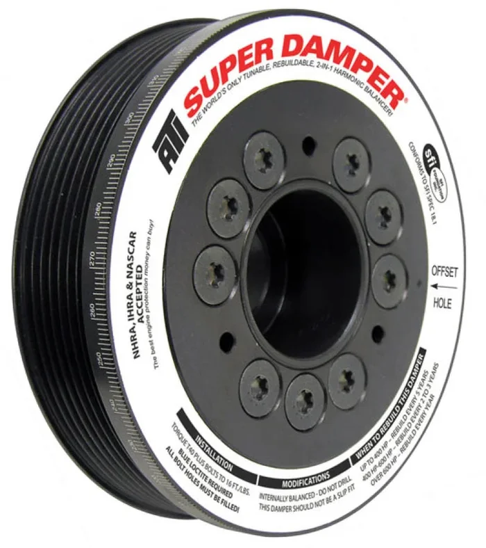 ATI Damper – 5.67in – Alum – 6 Grv – Toyota 2Zz-Ge – 1.8L – 4 Percent OD – 1Pc