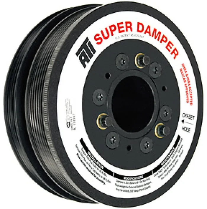 ATI Damper – 6.78in – Alum – 6 Grv – 10 Percent UD – LS1/LS2 – F & V Body – No A/C – 3 Ring