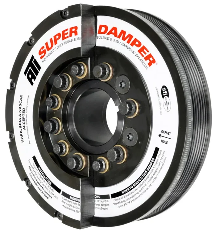 ATI Damper – 7.425in – Steel – 6 Grv – Duramax – 11+ – LML & LGH – Ext Bal – Diesel – 3 Ring