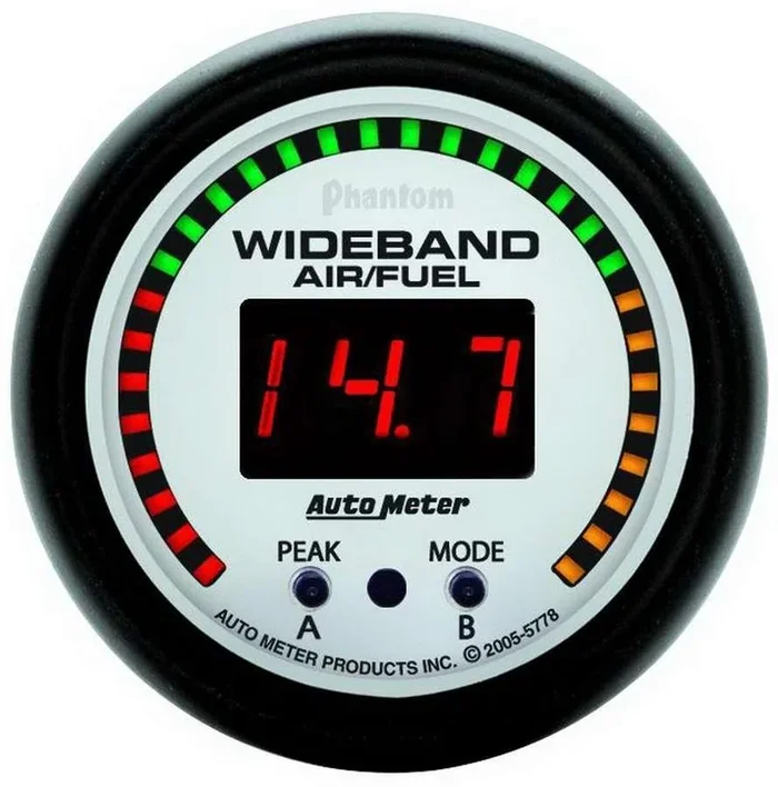 Autometer Auto Meter Phantom II Series 2-1/16″ Digital / Full Sweep Wide Band Air/Fuel Ratio Gauge