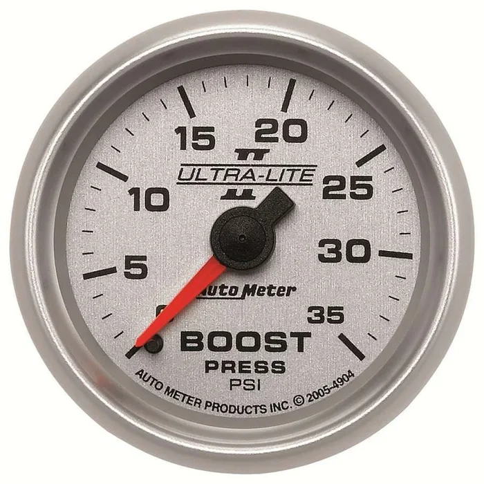 Autometer Auto Meter Ultra-Lite II Series 2-1/16″ 35 PSI Full-Sweep Mechanical Boost Gauge