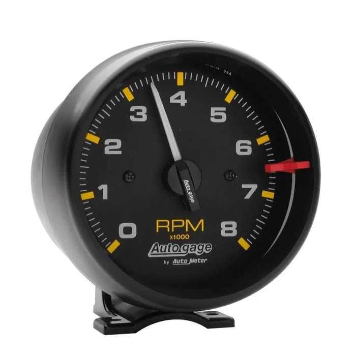 Autometer Autogage Black 8,000 RPM Pedestal Mount Tachometer0.9 lb