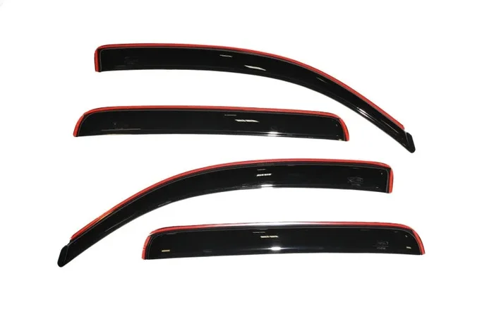 AVS 05-15 Toyota Tacoma Double Cab Ventvisor In-Channel Front & Rear Window Deflectors 4pc – Smoke