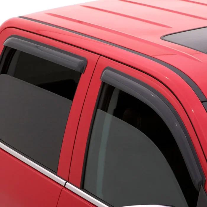 AVS 80-98 Ford F-250 Super Duty Supercrew Ventvisor Outside Mount Window Deflectors 4pc – Smoke