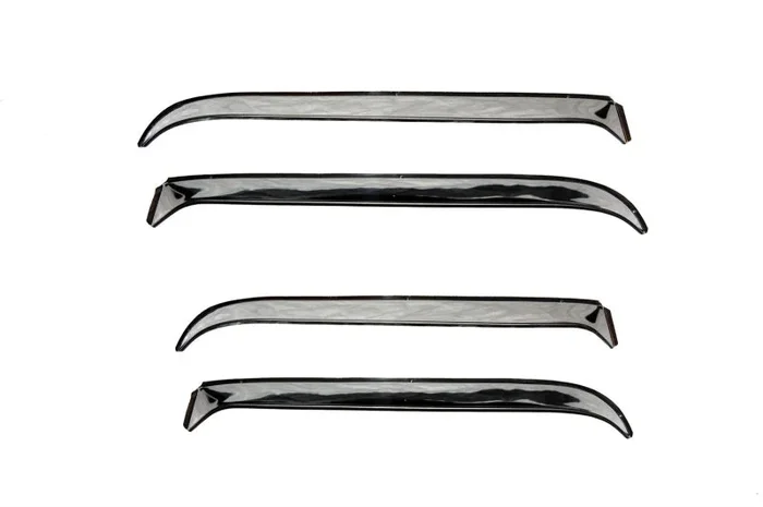 AVS 87-98 Ford F-250 Super Duty Ventshade Front & Rear Window Deflectors 4pc – Stainless