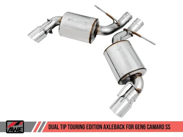 AWE Tuning 16-18 Chevrolet Camaro SS Axle-back Exhaust – Touring Edition (Chrome Silver Tips)
