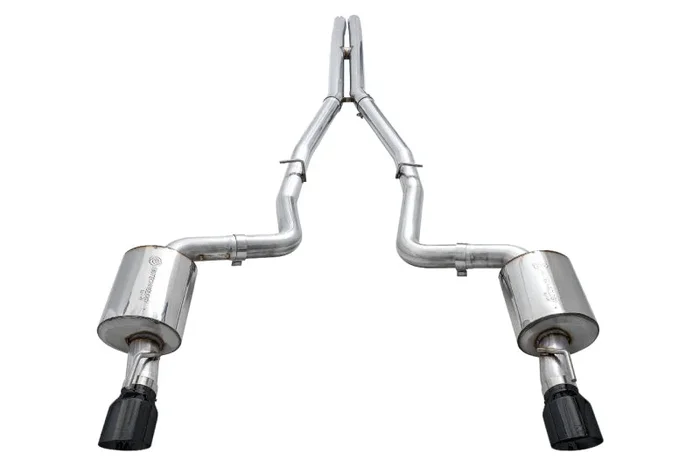 AWE Tuning 2015+ Dodge Charger 6.4L/6.2L Non-Resonated Touring Edition Exhaust – Diamond Blk Tips