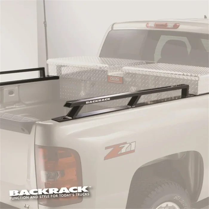 BackRack 2015+ F-150 Aluminum New Body 6.5ft Bed Siderails – Toolbox 21in