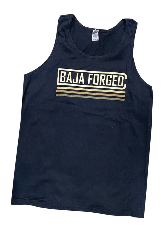 BAJA FORGED MEN’S ULTRA COTTON TANK – BLACK – S1.0 lb