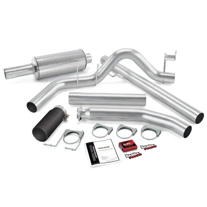 Banks Power 01 Dodge 5.9L Std Cab Git-Kit – SS Single Exhaust w/ Black Tip