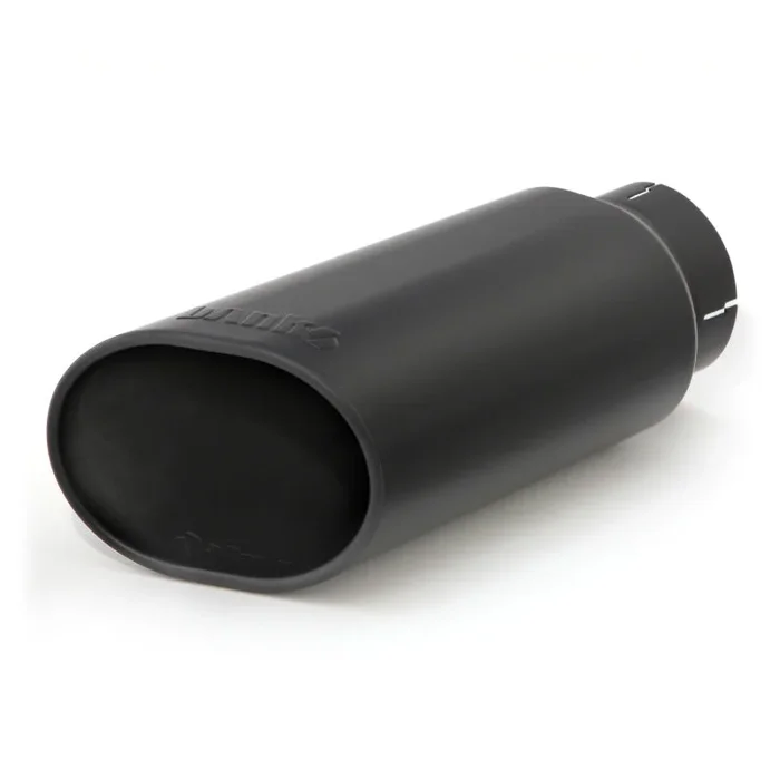 Banks Power Tailpipe Tip Kit – SS Obround Slash Cut – Black – 4in Tube – 5in X 6in X 14in