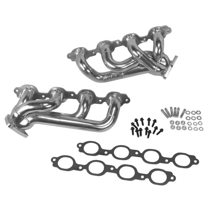 BBK 14-18 GM Truck 5.3/6.2 1 3/4in Shorty Tuned Length Headers – Polished Silver Ceramic